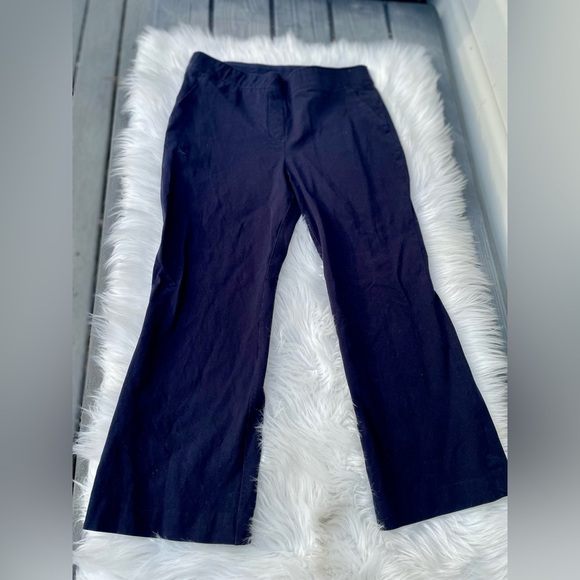 SPANX Polished Kick Flare Pant in Classic Navy Size Large Petite - Picture 3 of 12